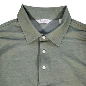 Gold Label Roundtree & Yorke Men's XXL Sage Green Long Sleeve Pique Polo Shirt